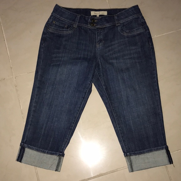 brina & em Denim - brina & em Jean Cuffed capris Sz. 12